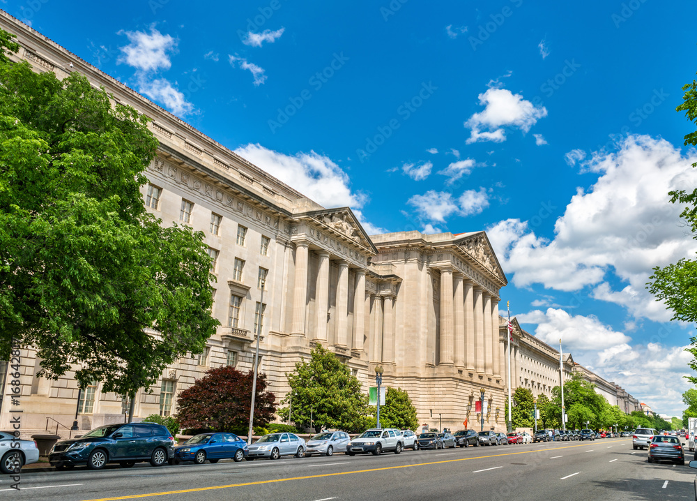 United States Environmental Protection Agency building in Washington, DC. USA