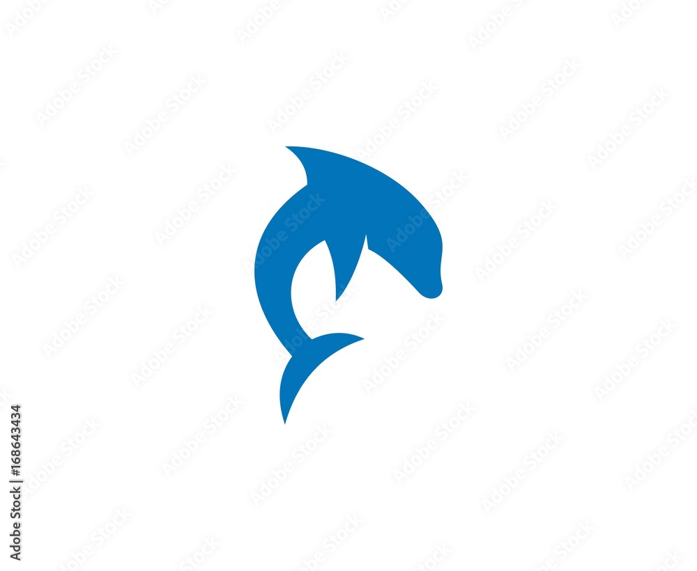 Fototapeta premium Dolphin logo
