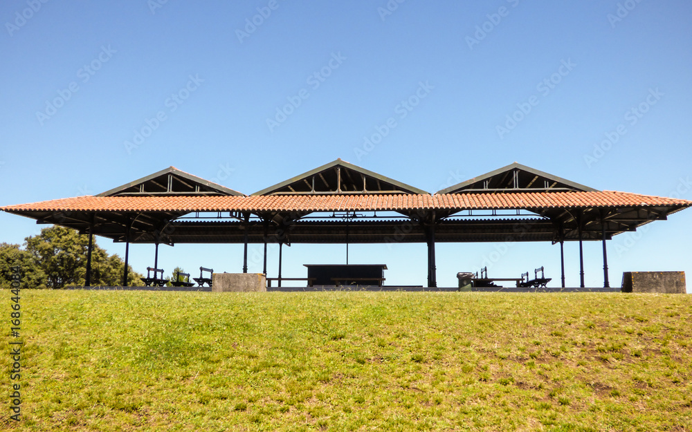 Picnic area at the viewpoint of Parque Recreativo do Alto da Serafina at Monsanto Forest Park in Lisbon Picnic area at the viewpoint of Parque Recreativo do Alto da Serafina at Monsanto Forest Park in Lisbon