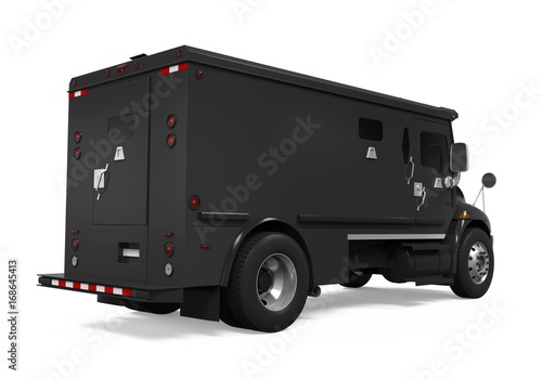 Armored Truck Isolated