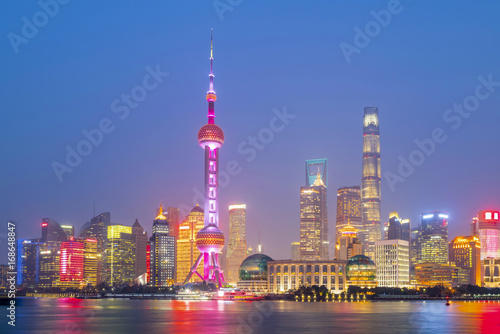 Architectural scenery and skyline of Shanghai