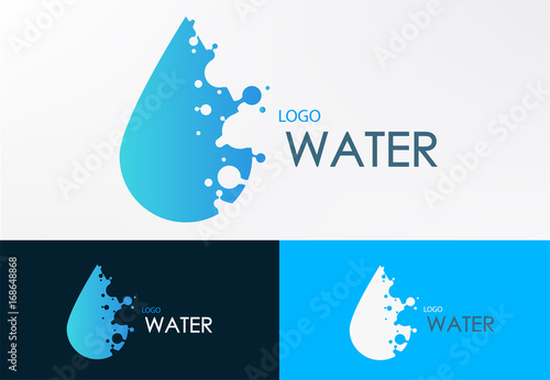 logo water liquid with dot