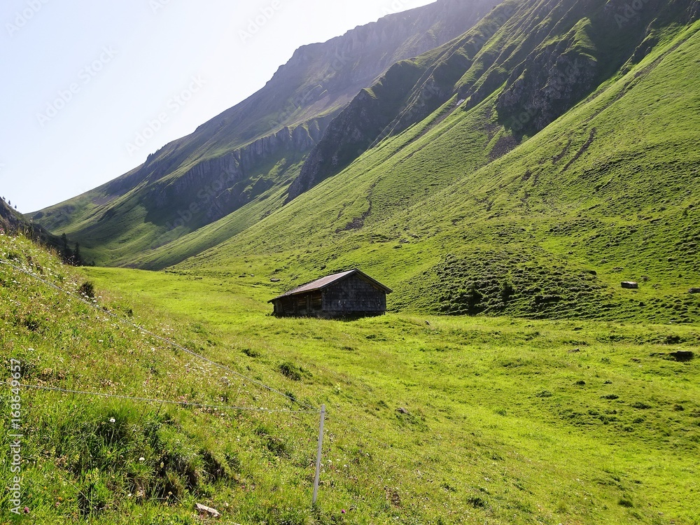 Obraz premium hut in the alps