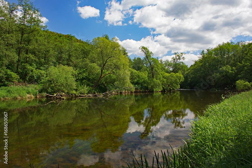 Flusslandschaft im Nationalpark Thayatal - Nieder  sterreich