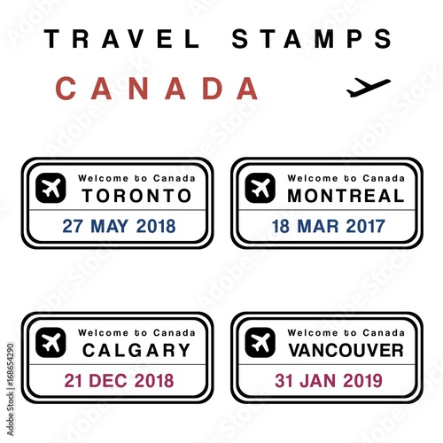 Canada passport stamps