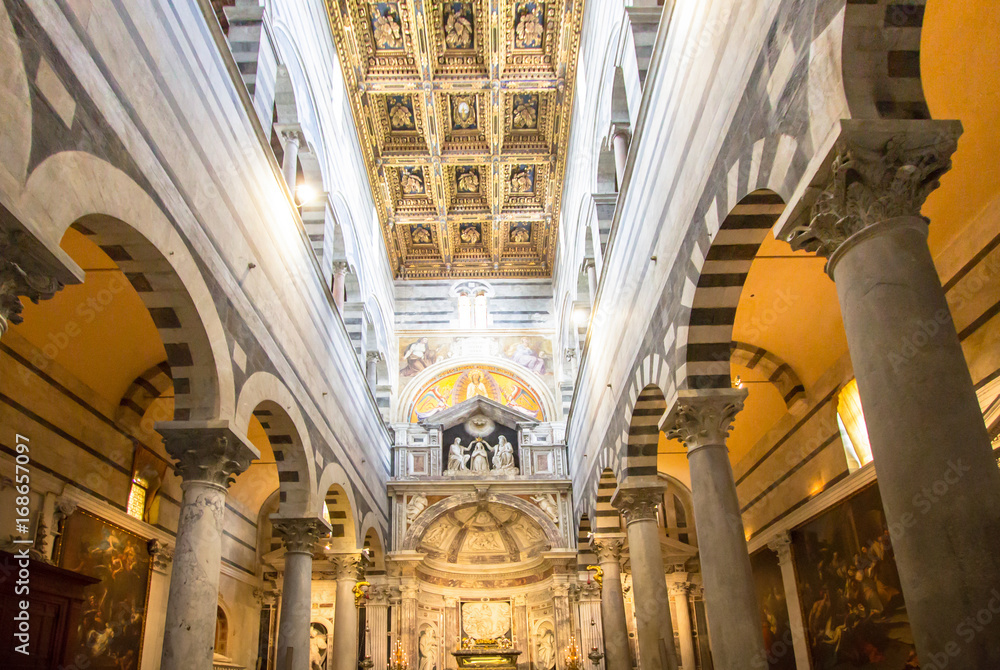 Pisa cathedral interior view, Italy Pisa cathedral interior view, Italy