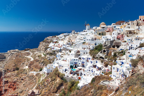 Oia village at Santorini island. Greece