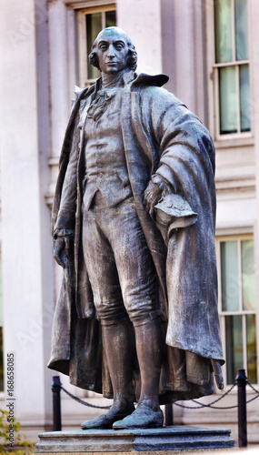 Albert Gallatin Statue US Treasury Department Washington DC