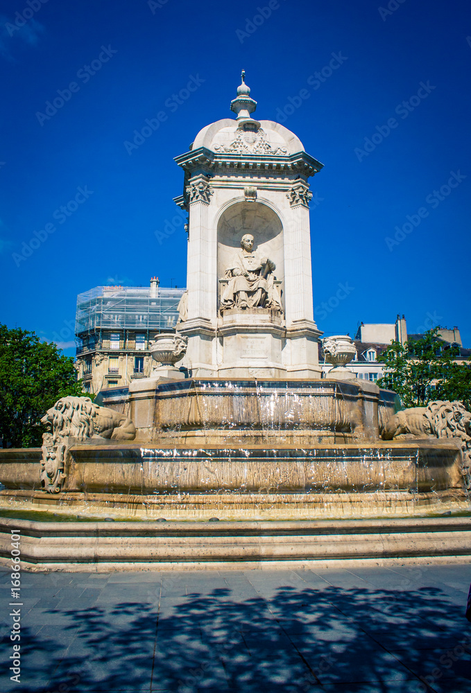 Obraz premium fountain at saint sulpice