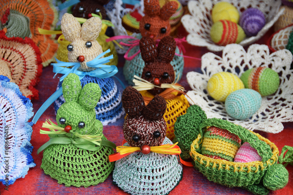 Easter eggs made on crochet
