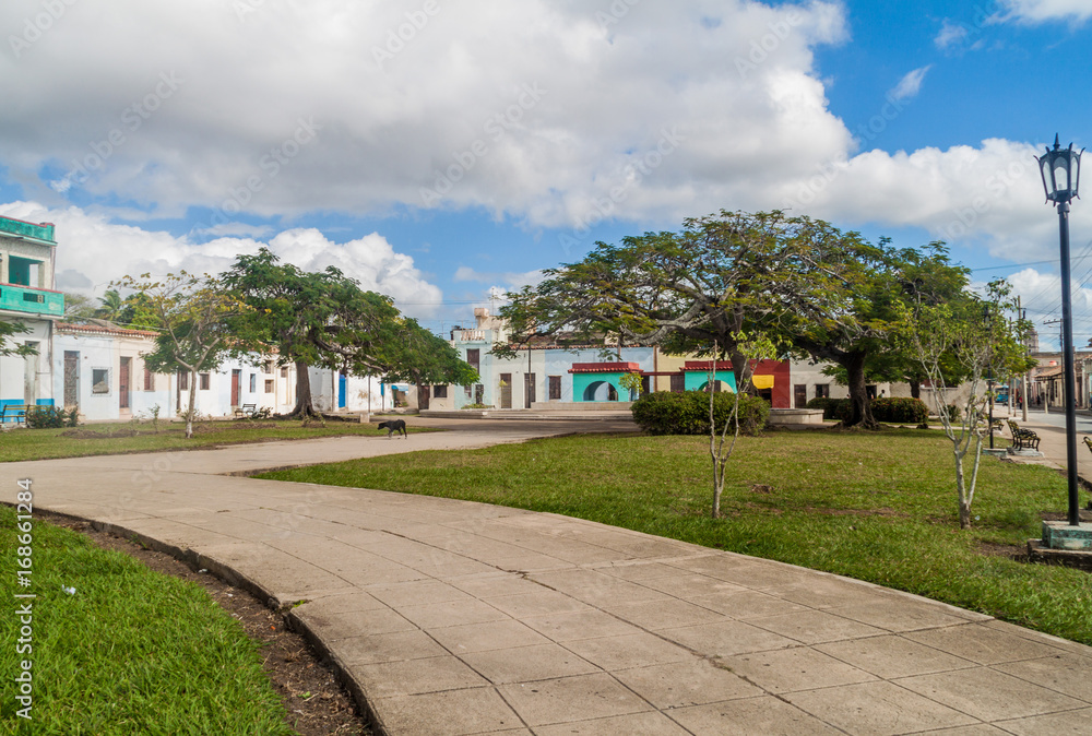 Small park in Camaguey, Cuba