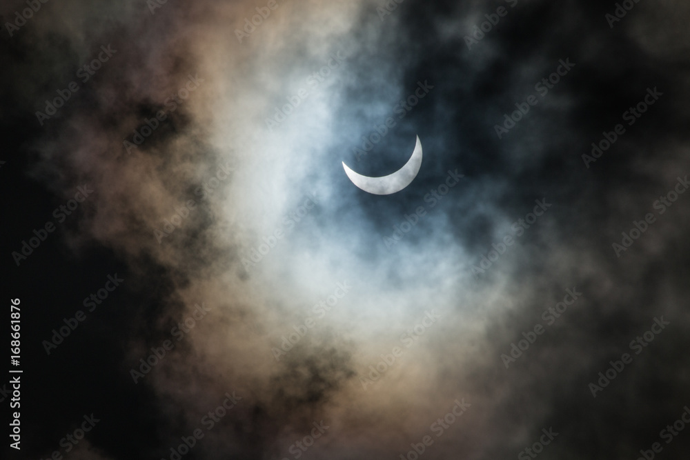 Fototapeta premium Solar Eclipse Miami 2017