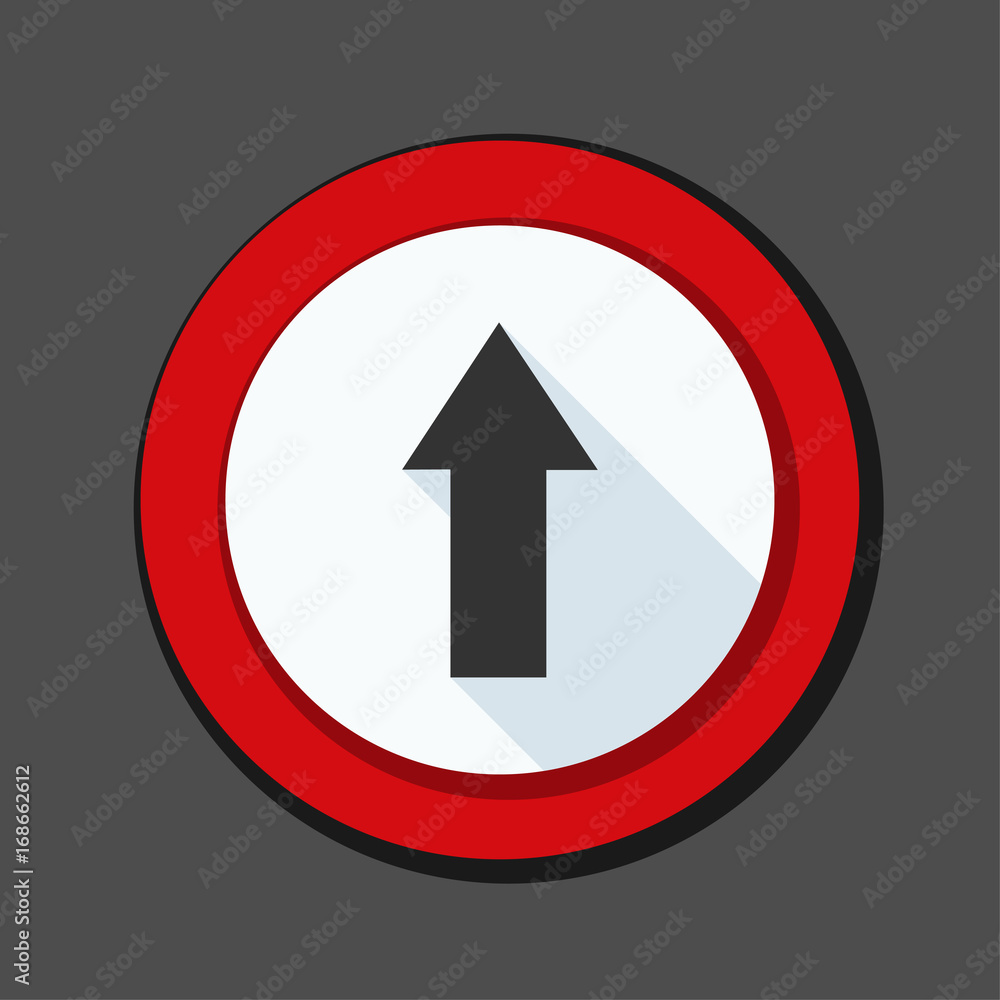 Ahead Up Arrow sign illustration Ahead Up Arrow sign illustration