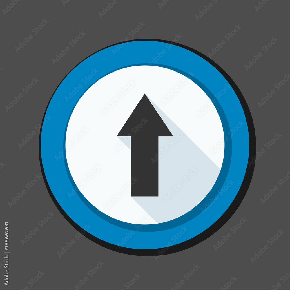 Ahead Up Arrow sign illustration Ahead Up Arrow sign illustration