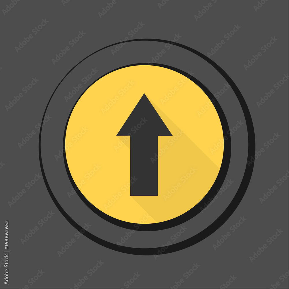 Ahead Up Arrow sign illustration Ahead Up Arrow sign illustration