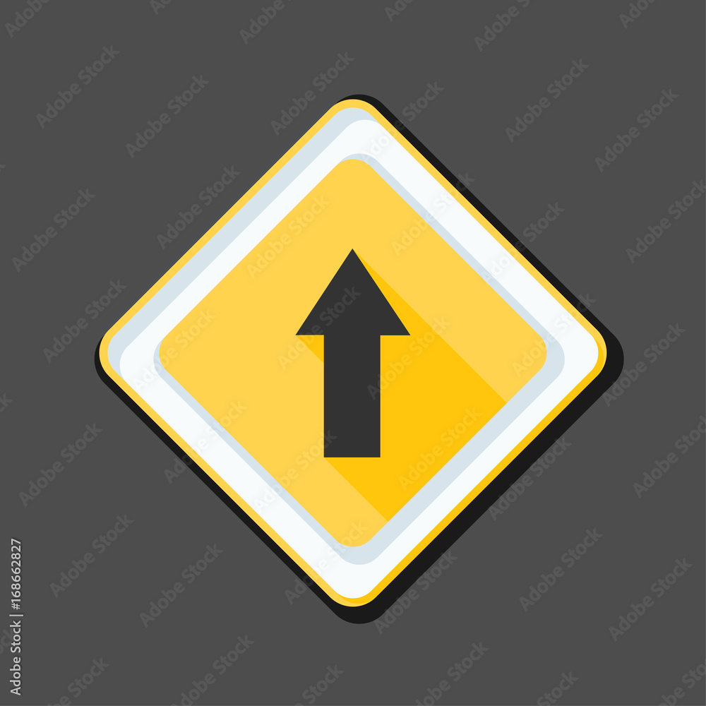 Ahead Up Arrow sign illustration Ahead Up Arrow sign illustration