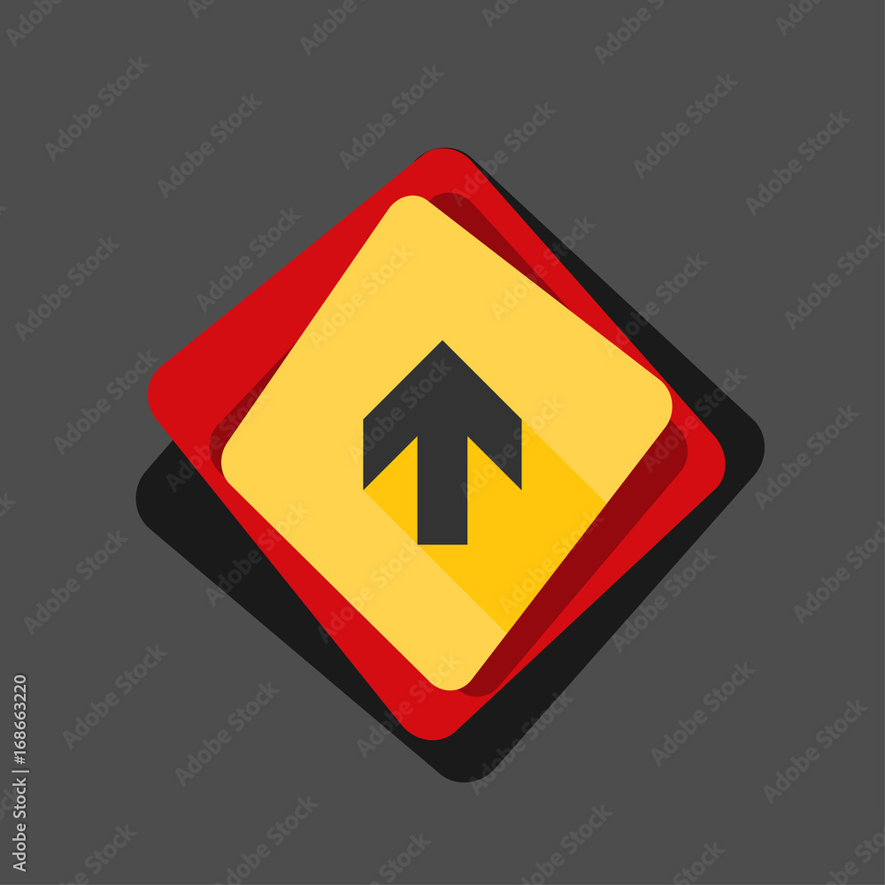 Ahead Up Arrow sign illustration Ahead Up Arrow sign illustration