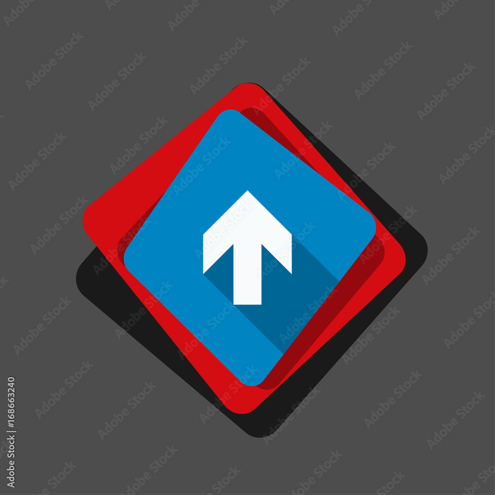 Ahead Up Arrow sign illustration Ahead Up Arrow sign illustration