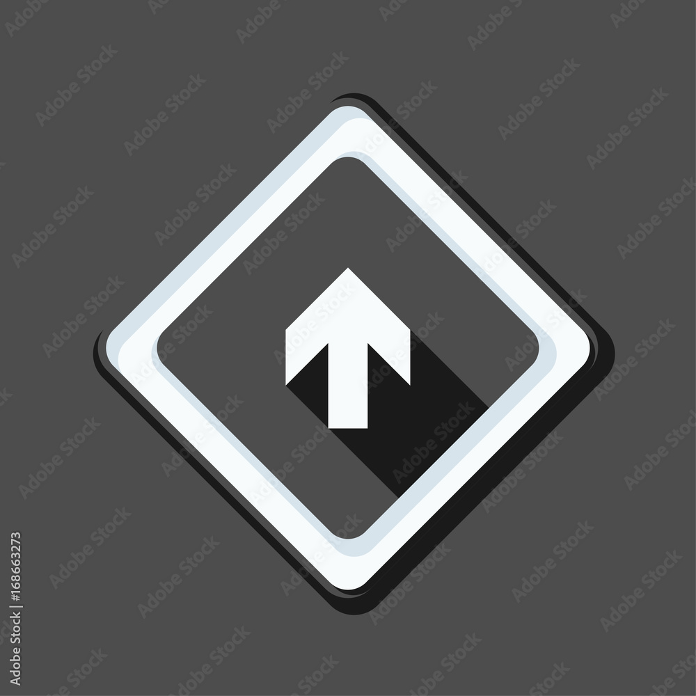 Ahead Up Arrow sign illustration Ahead Up Arrow sign illustration