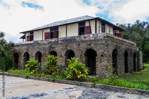 Photography Cafetal la Isabelica coffee growing plantation mansion, Sierra Maestra mountain