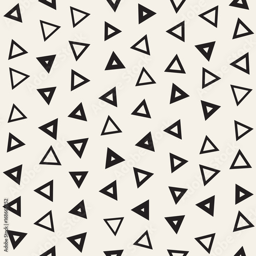 Seamless primitive jumble minimalism patterns. Randomly scattered geometric shapes. Abstract background design