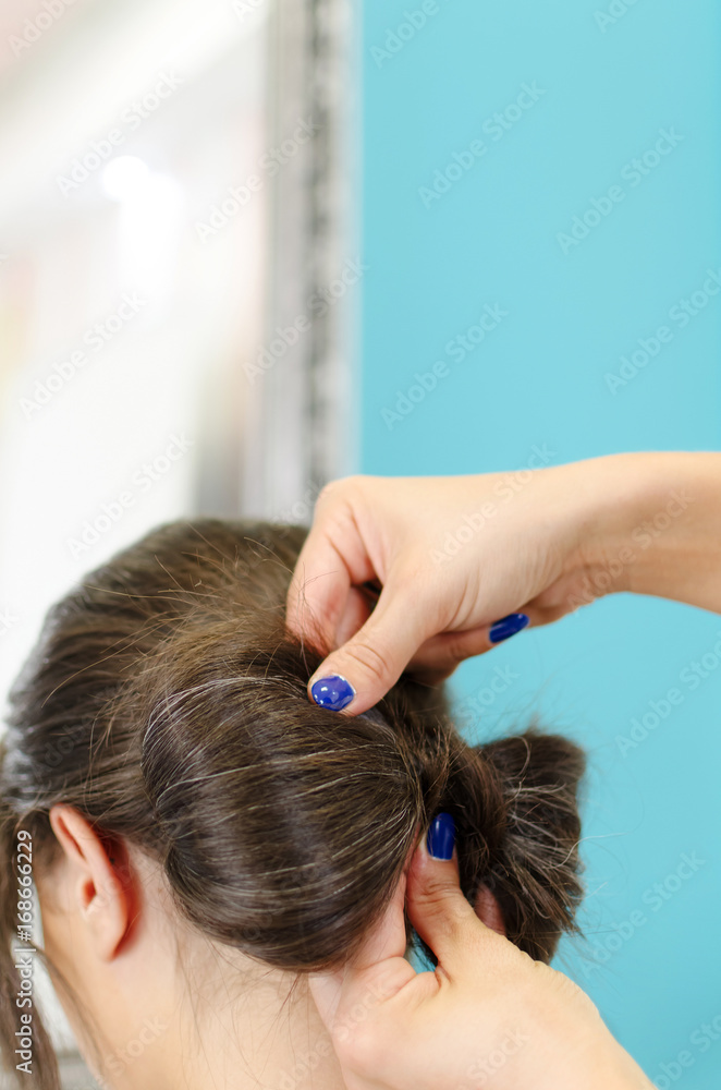 Fototapeta premium Bow from hair