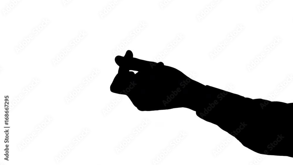 Vidéo Stock Moving male hand snapping fingers with background sound