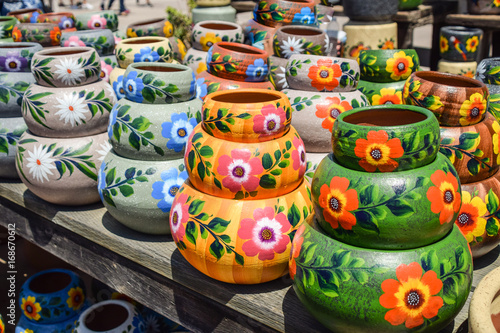 Mexican pots made out of clay