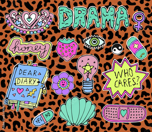 Trendy teen stickers