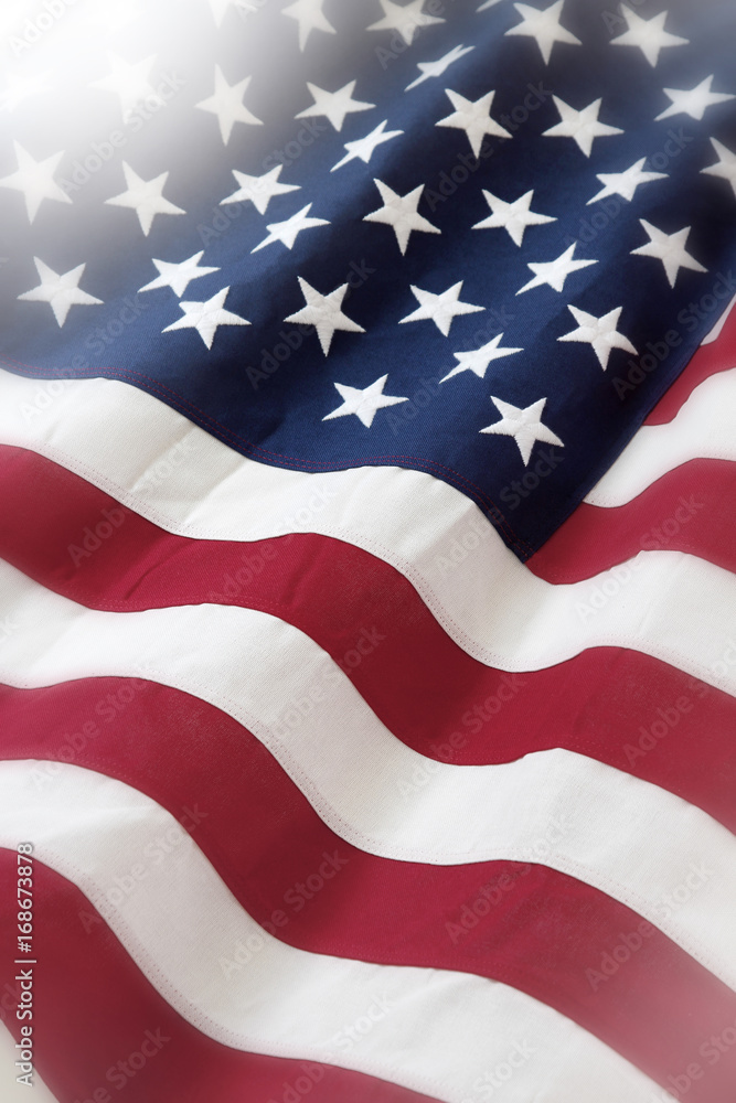 Fototapeta premium USA American flag stars and stripes
