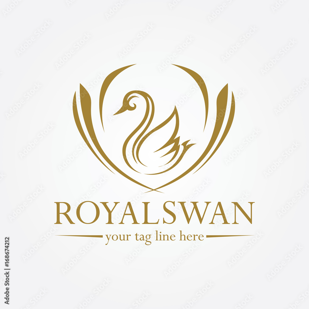 Obraz premium swan logo