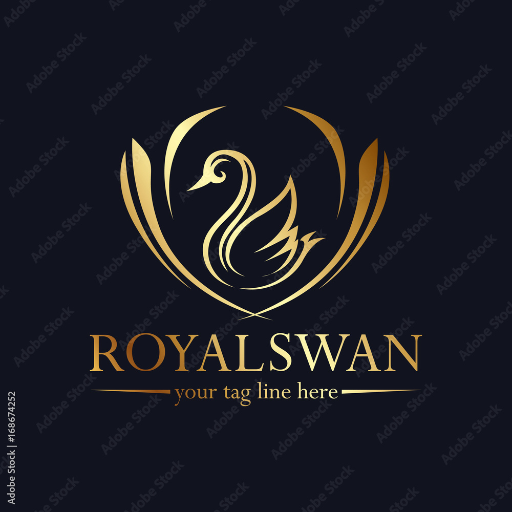 Fototapeta premium swan logo