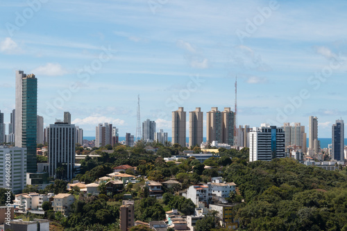 Aerial View of Skyscrapers in Salvador Bahia, Brazil