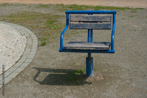 Poorly maintained urban park. South Moravia, Czech Republic. photo