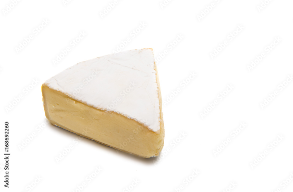 Brie cheese isolated Brie cheese isolated