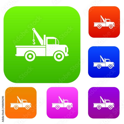 Car towing truck set collection