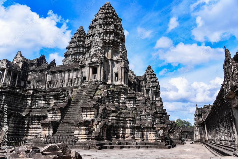 Angkor Wat is a temple complex in Cambodia and the largest religious monument in the world