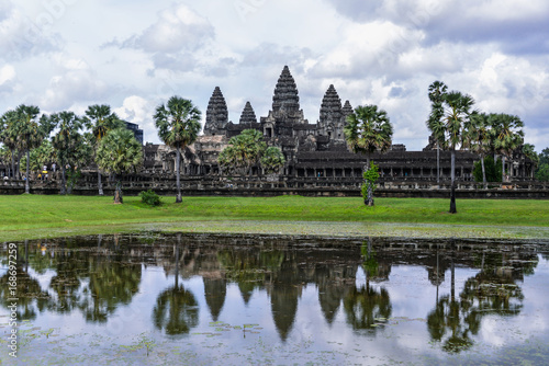 Angkor Wat is a temple complex in Cambodia and the largest religious monument in the world © kikujungboy