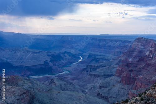 Colorado River, Grand Canyon at blue hour