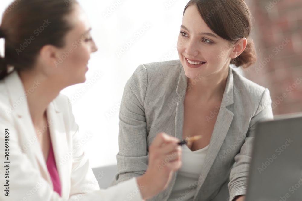 female business partners to discuss joint project female business partners to discuss joint project