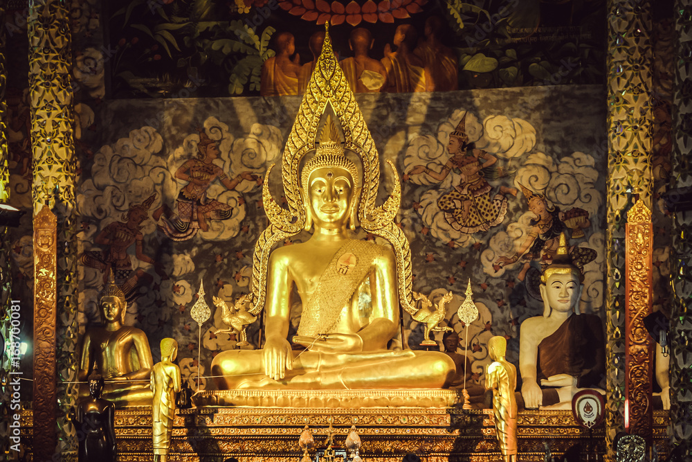 Ancient Buddha Image / Ancient Buddha Image Statue Inside Wat Phra That Cho Hae Phrae Thailand. Ancient Buddha Image / Ancient Buddha Image Statue Inside Wat Phra That Cho Hae Phrae Thailand.