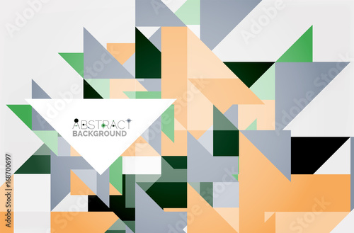 Triangle pattern design background photo