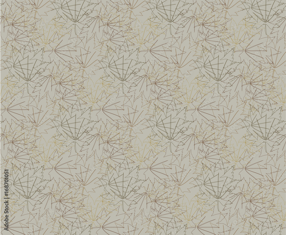 Fototapeta premium Maple leaf autumn patterns seamless