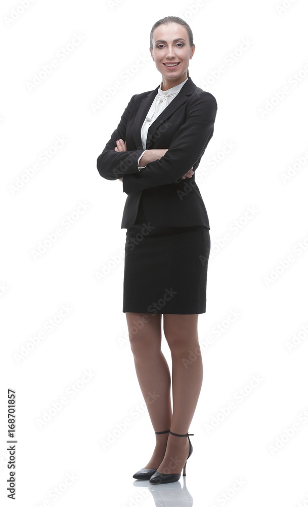 in full growth. confident female office Manager in full growth. confident female office Manager