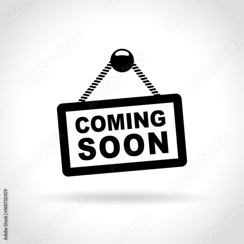coming soon sign icon