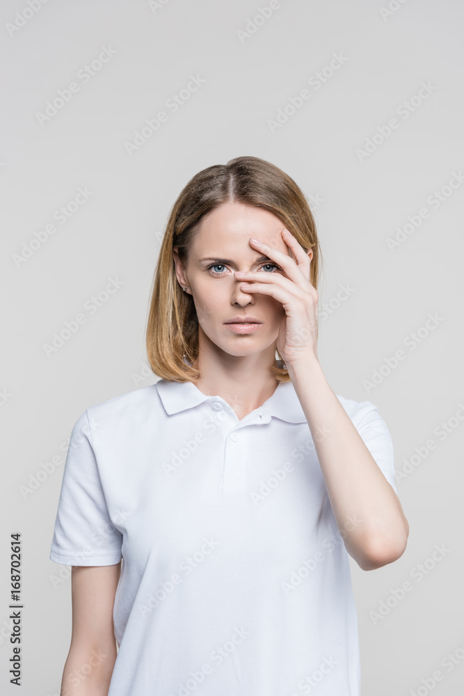 attractive frightened woman attractive frightened woman