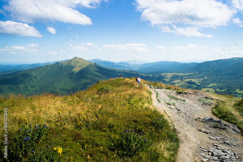 Fototapeta Naklejka Na Ścianę i Meble -  Połonina Caryńska, Bieszczady, widok z połoniny wetlińskiej