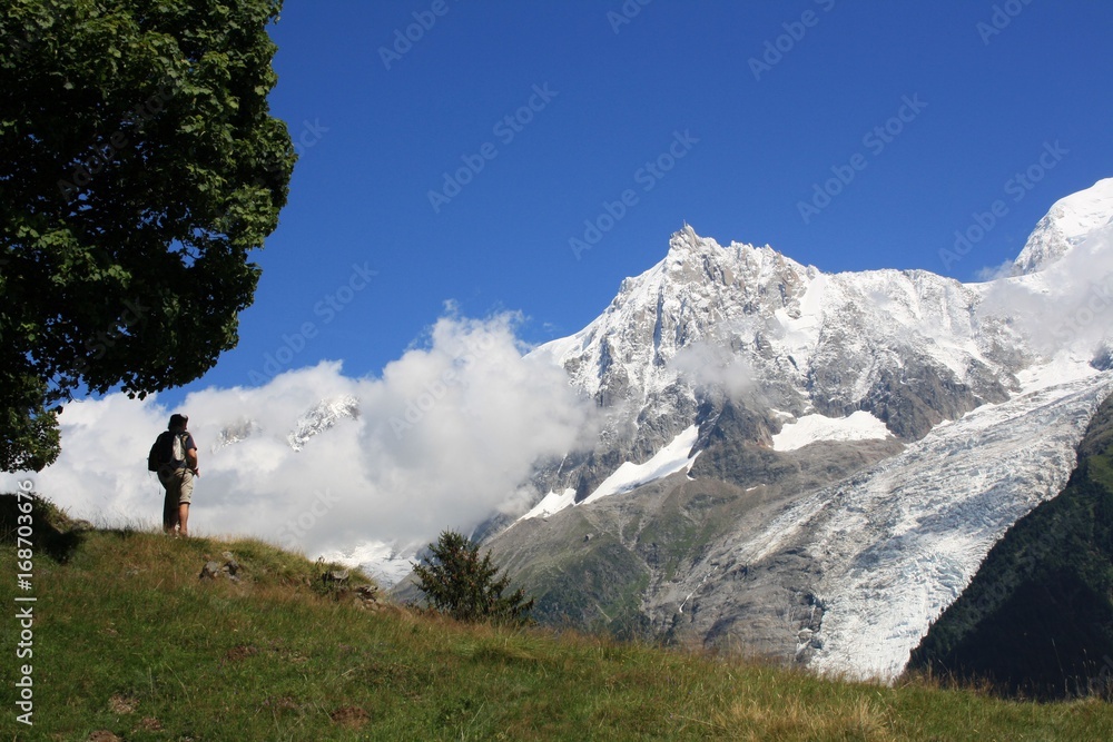 Alpes, Aiguille du Midi, panorama