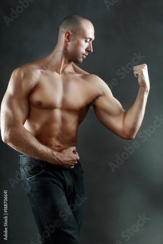 athletic muscular man