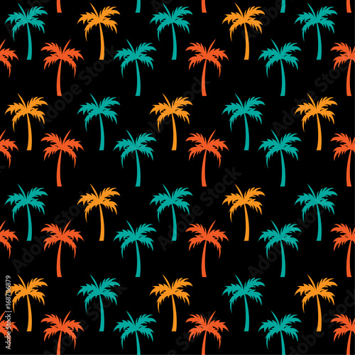 Coconut Tree Summer Pattern